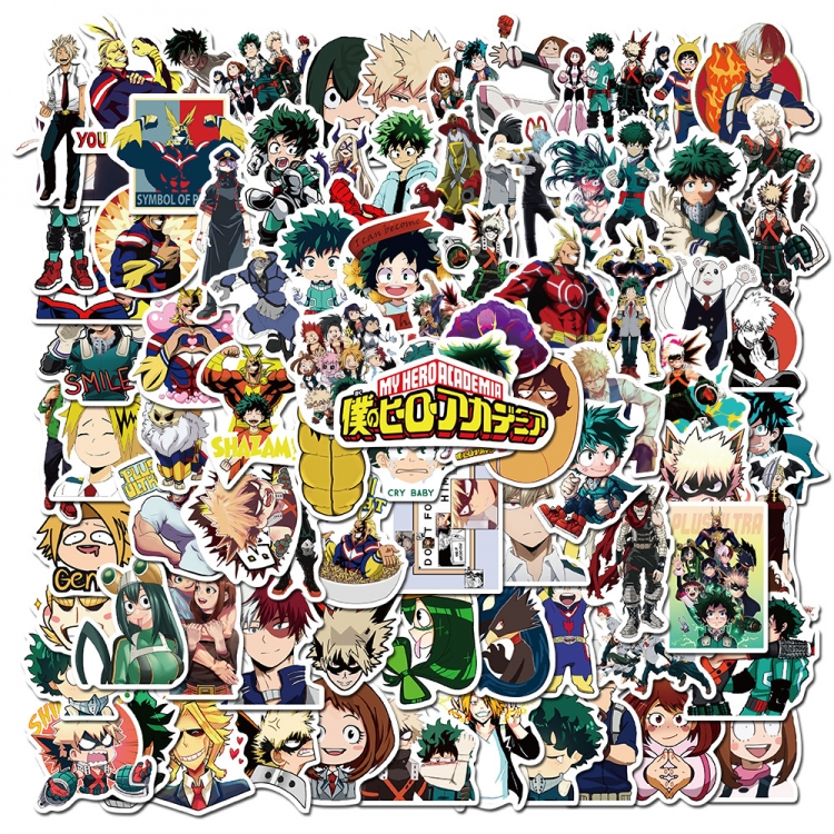 My Hero Academia Doodle stickers Waterproof stickers a set of 100 price for 5 sets