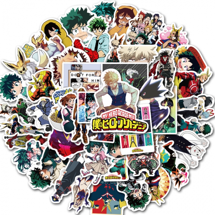 My Hero Academia Doodle stickers Waterproof stickers a set of 50 price for 5 sets