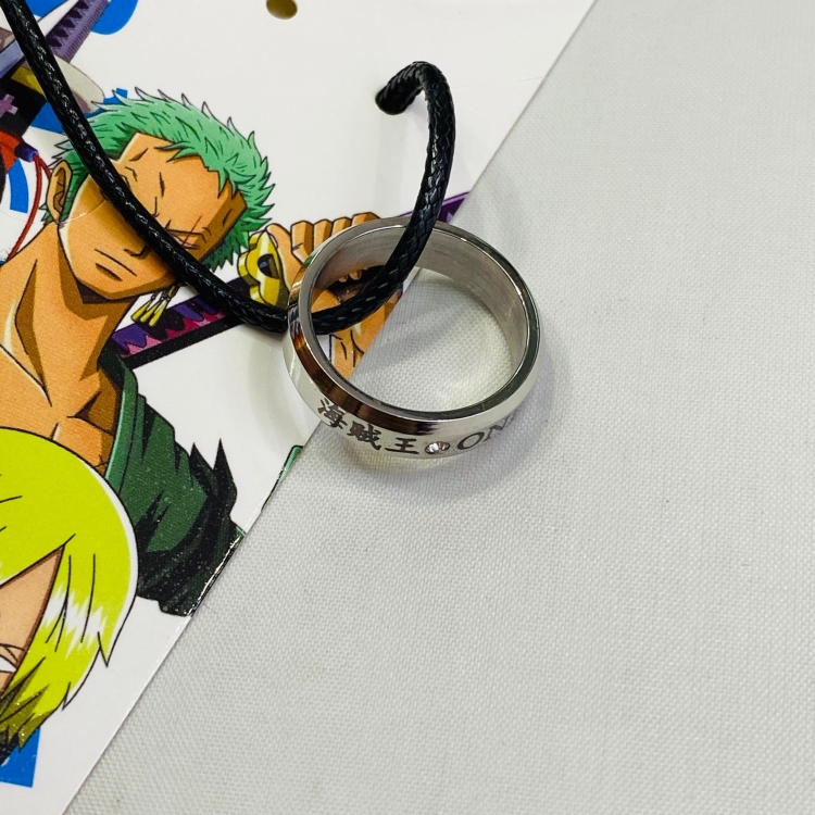 One Piece Anime Ring necklace pendant 5342  price for 5 pcs