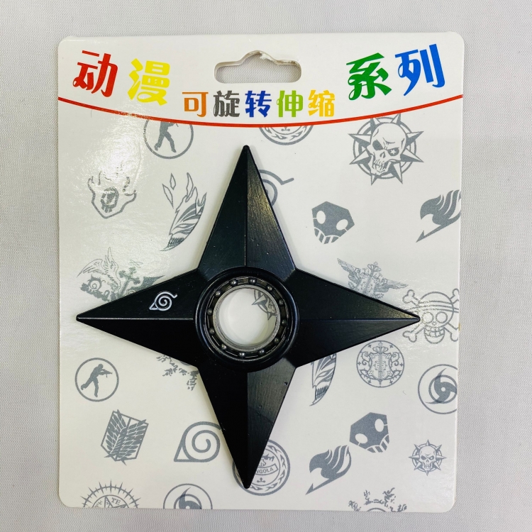 Naruto Anime surrounding spinning shuriken