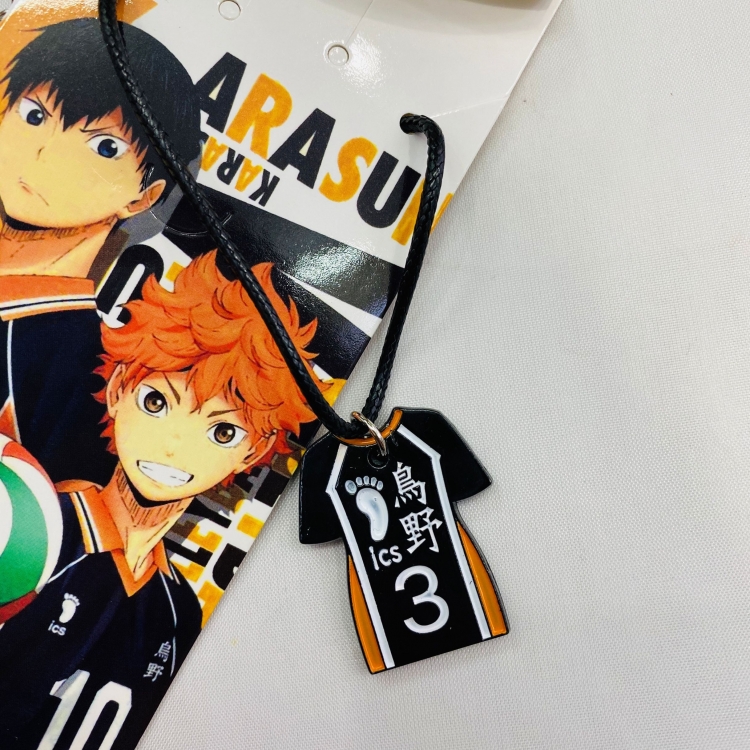 Haikyuu!! Anime Stainless steel military necklace 4610