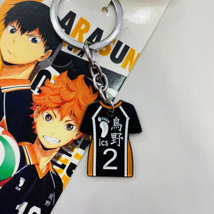 Haikyuu!! Cartoon Anime Stainless steel military key chain pendant 4604 price for 5 pcs