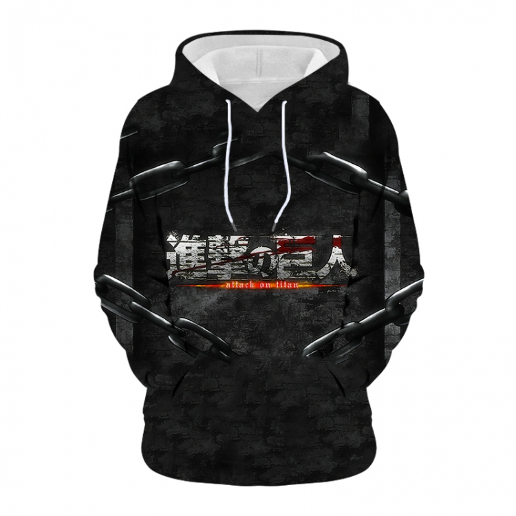 Shingeki no Kyojin Anime 3D digital printing casual fashion hooded sweater