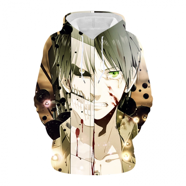 Shingeki no Kyojin Anime 3D digital printing casual fashion hooded sweater