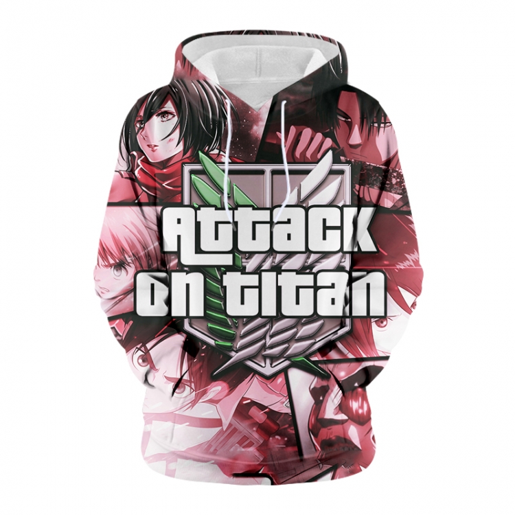 Shingeki no Kyojin Anime 3D digital printing casual fashion hooded sweater