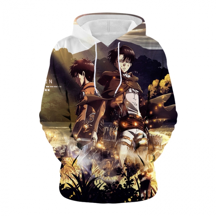 Shingeki no Kyojin Anime 3D digital printing casual fashion hooded sweater