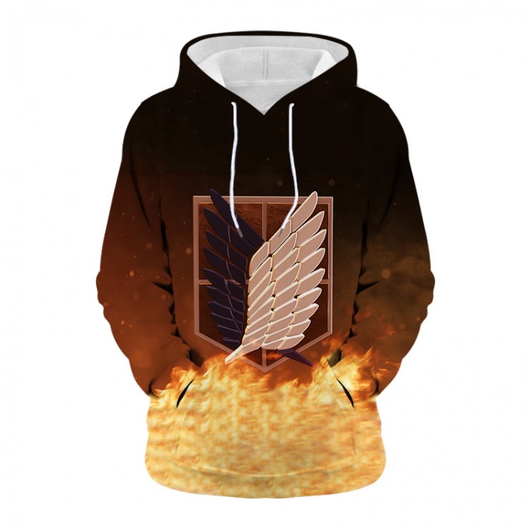 Shingeki no Kyojin Anime 3D digital printing casual fashion hooded sweater