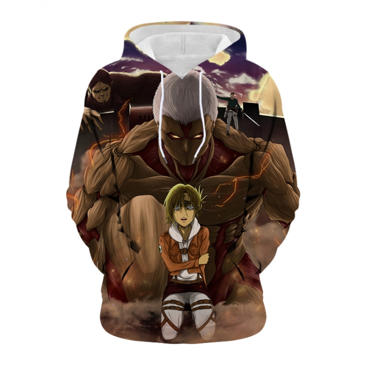 Shingeki no Kyojin Anime 3D digital printing casual fashion hooded sweater