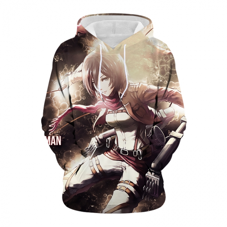 Shingeki no Kyojin Anime 3D digital printing casual fashion hooded sweater