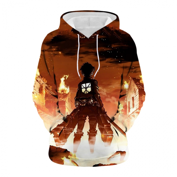 Shingeki no Kyojin Anime 3D digital printing casual fashion hooded sweater