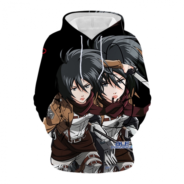 Shingeki no Kyojin Anime 3D digital printing casual fashion hooded sweater