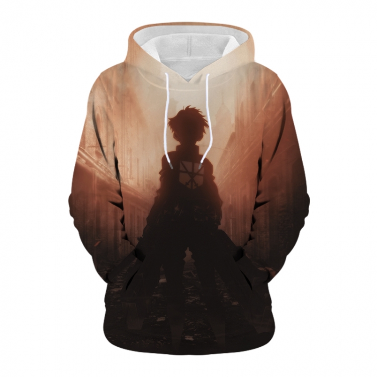 Shingeki no Kyojin Anime 3D digital printing casual fashion hooded sweater