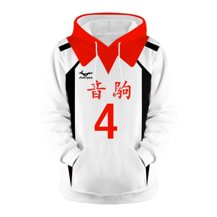 Haikyuu!! Anime 3D digital printing casual fashion hooded sweater