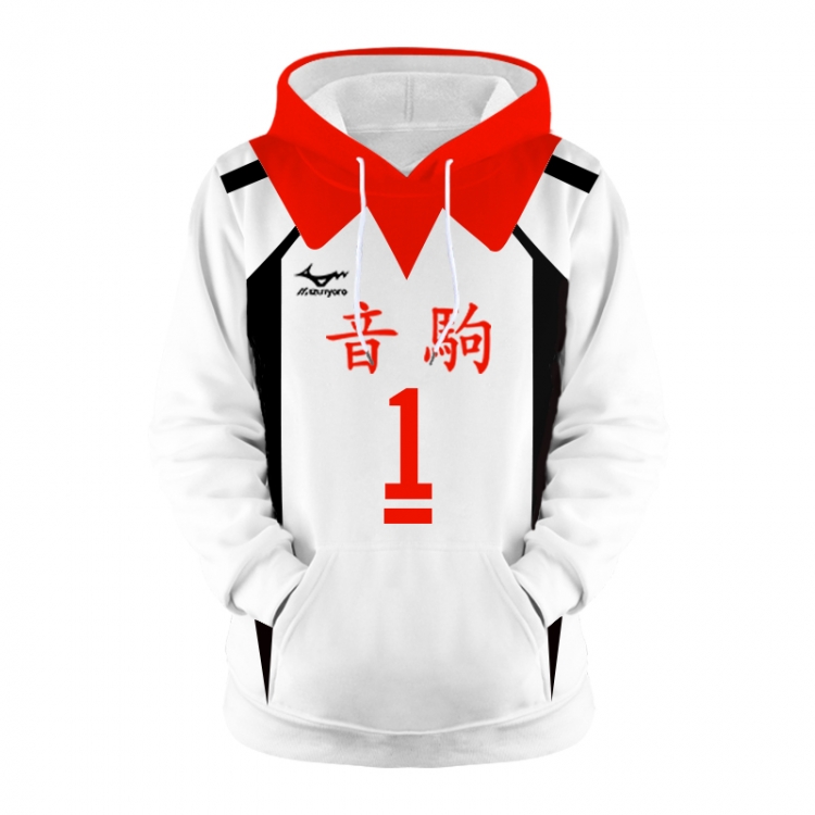 Haikyuu!! Anime 3D digital printing casual fashion hooded sweater