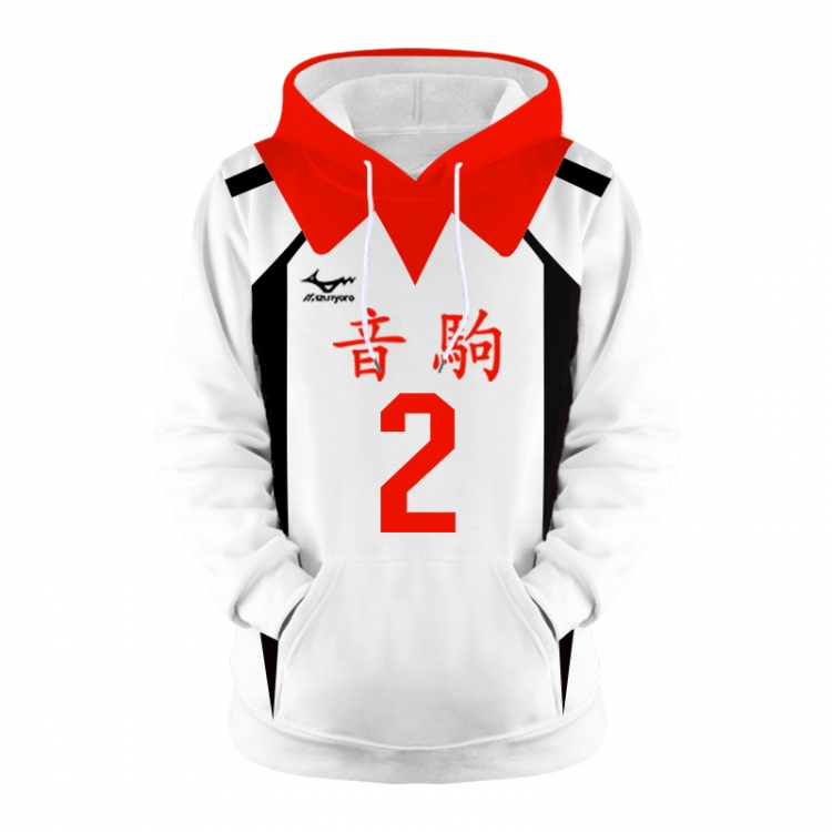 Haikyuu!! Anime 3D digital printing casual fashion hooded sweater