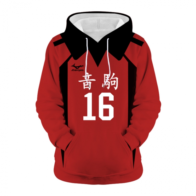 Haikyuu!! Anime 3D digital printing casual fashion hooded sweater