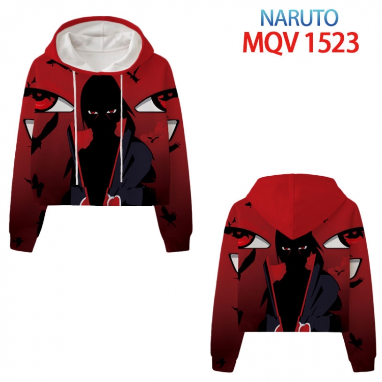 Naruto Anime printed women's short sweater XS-4XL 8 sizes MQV 1523