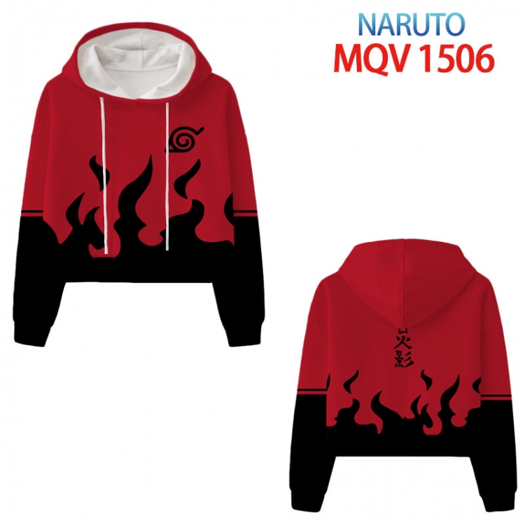 Naruto Anime printed women's short sweater XS-4XL 8 sizes MQV 1506