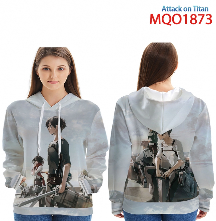 Shingeki no Kyojin Full Color Patch pocket Sweatshirt Hoodie  9 sizes from XXS to 4XL MQO1873