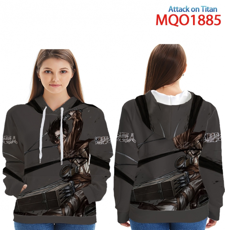 Shingeki no Kyojin Full Color Patch pocket Sweatshirt Hoodie  9 sizes from XXS to 4XL