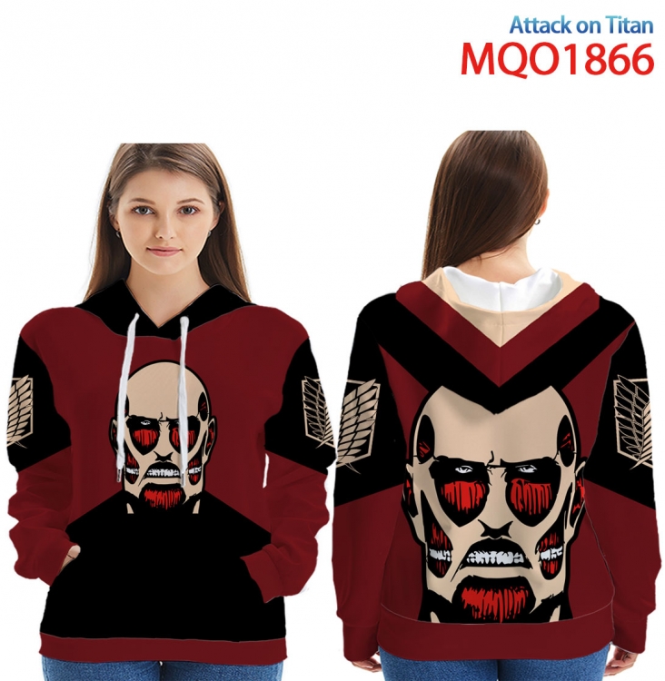 Shingeki no Kyojin Full Color Patch pocket Sweatshirt Hoodie  9 sizes from XXS to 4XL MQO1866