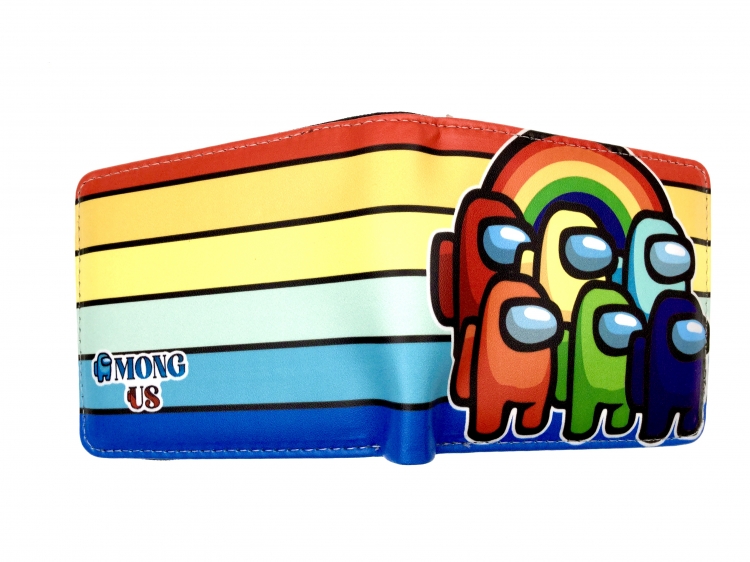  AMONG US two fold  Short wallet 11X9.5CM 60G