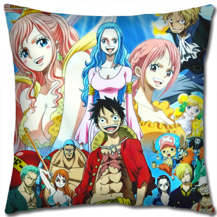 One Piece Anime square full-color pillow cushion 45X45CM NO FILLING H1363
