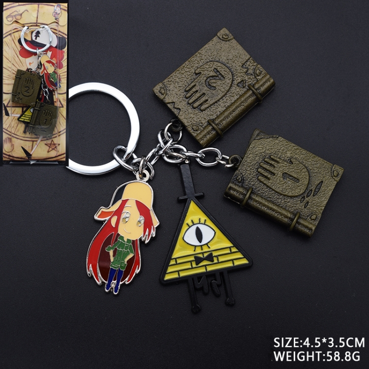 Gravity Falls Cartoon key chain pendant style A