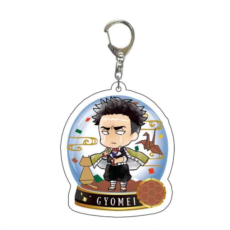 Demon Slayer Kimets Anime acrylic Key Chain  price for 5 pcs 6441