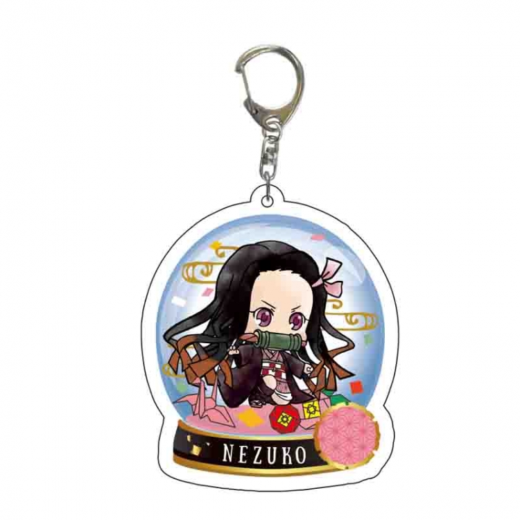 Demon Slayer Kimets Anime acrylic Key Chain  price for 5 pcs 6443