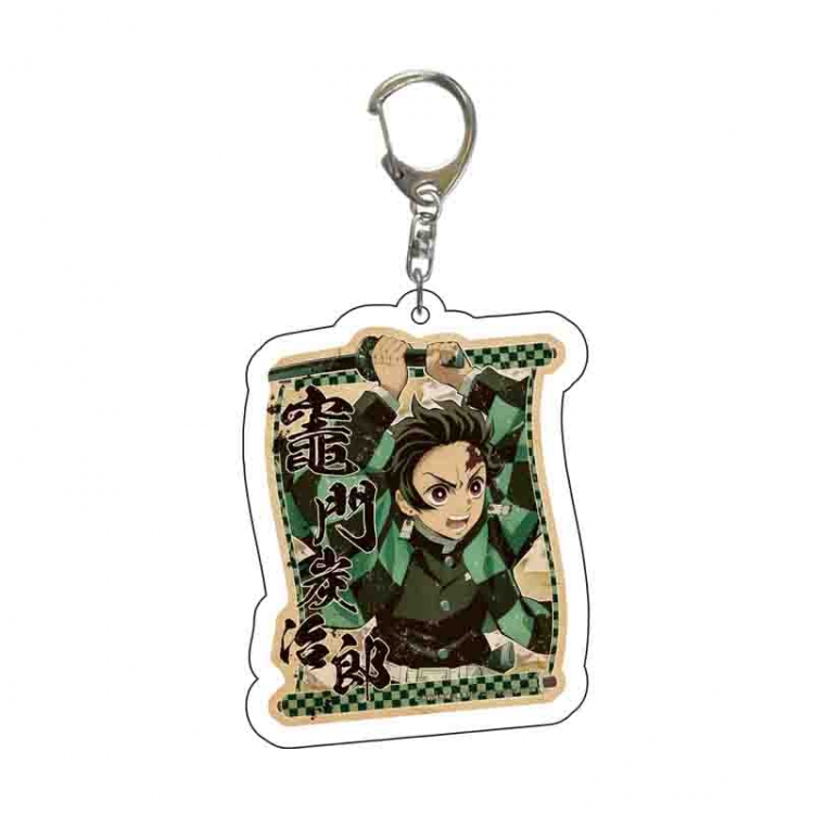 Demon Slayer Kimets Anime acrylic Key Chain  price for 5 pcs 6460