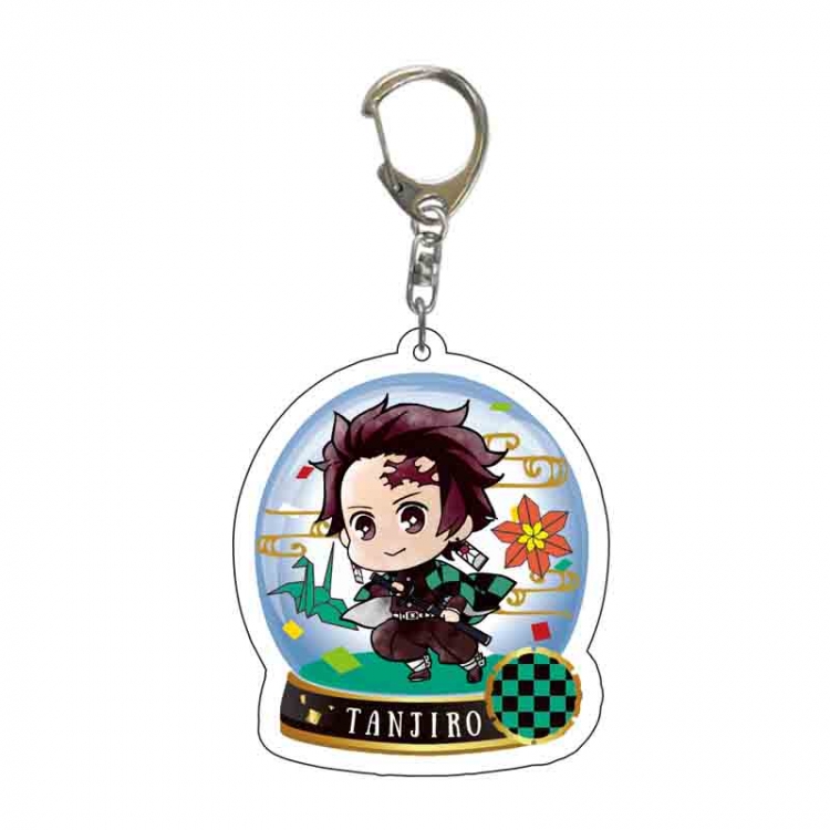 Demon Slayer Kimets Anime acrylic Key Chain  price for 5 pcs 6436