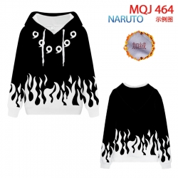 Naruto hooded plus fleece swea...