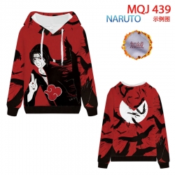 Naruto hooded plus fleece swea...