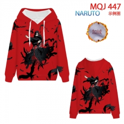 Naruto hooded plus fleece swea...