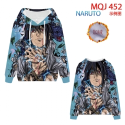 Naruto hooded plus fleece swea...
