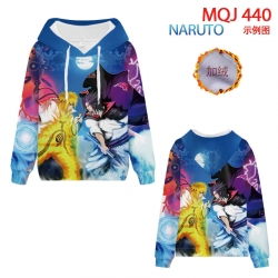Naruto hooded plus fleece swea...