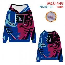 Naruto hooded plus fleece swea...