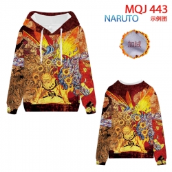 Naruto hooded plus fleece swea...