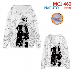 Naruto hooded plus fleece swea...