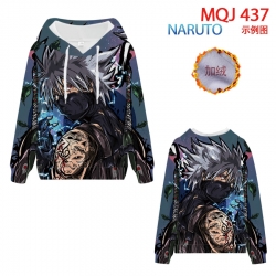 Naruto hooded plus fleece swea...