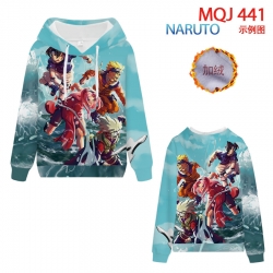 Naruto hooded plus fleece swea...