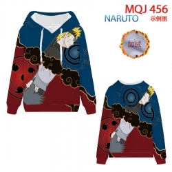 Naruto hooded plus fleece swea...