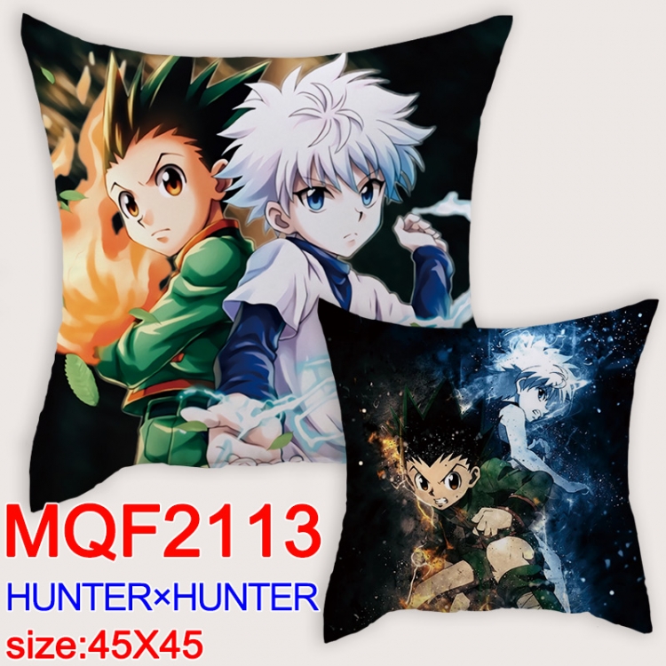 HUNTERxHUNTER  Cartoon double-sided full-color pillow cushion  45X45CM  MQF-2113