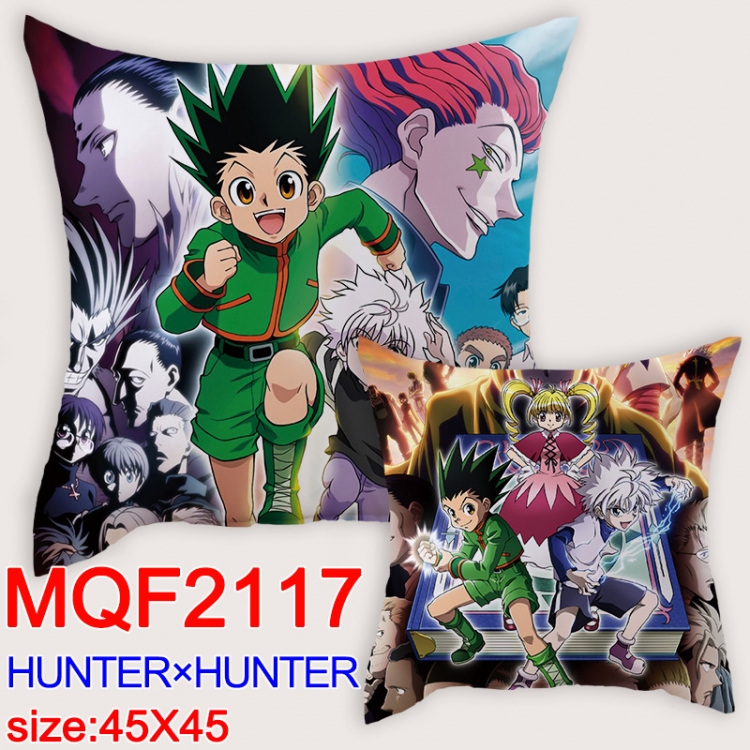 HUNTERxHUNTER  Cartoon double-sided full-color pillow cushion  45X45CM  MQF-2117