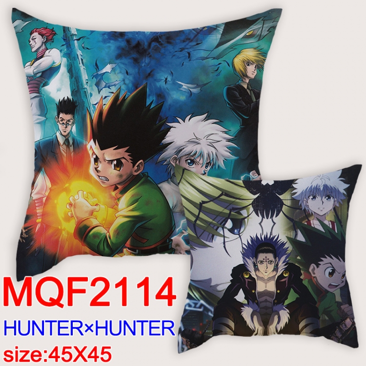 HUNTERxHUNTER  Cartoon double-sided full-color pillow cushion  45X45CM MQF-2114