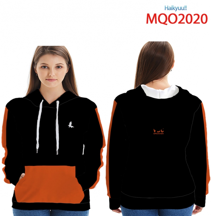 Hoodie Haikyuu!! Full Color Patch pocket Sweatshirt Hoodie  from XXS to 4XL   MQO-2020