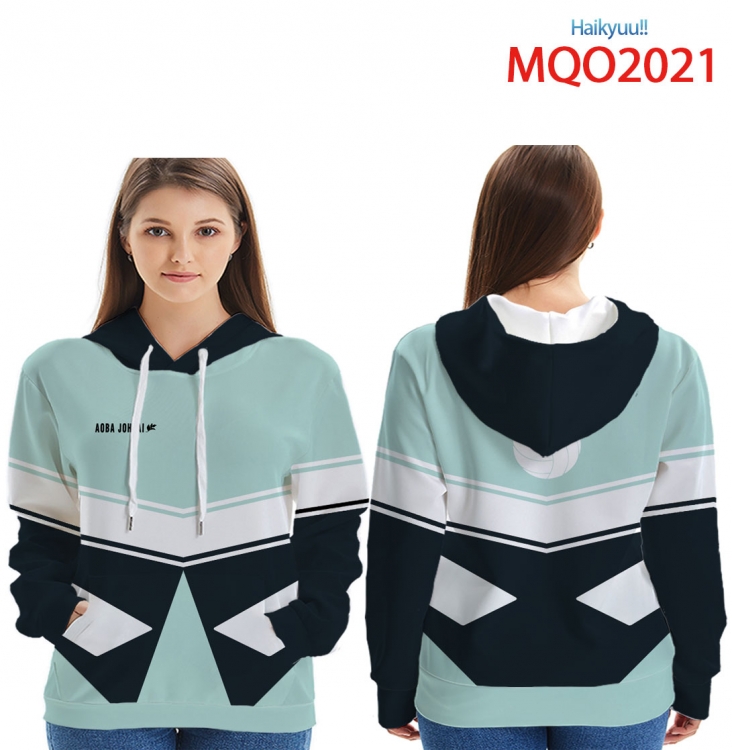Hoodie Haikyuu!! Full Color Patch pocket Sweatshirt Hoodie  from XXS to 4XL  MQO-2021