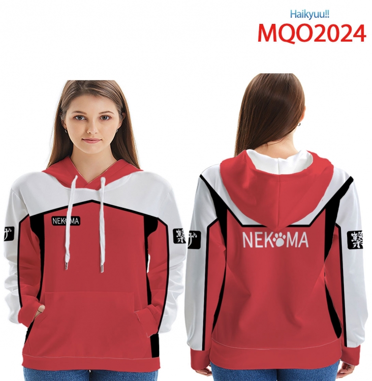 Hoodie Haikyuu!! Full Color Patch pocket Sweatshirt Hoodie  from XXS to 4XL  MQO-2024