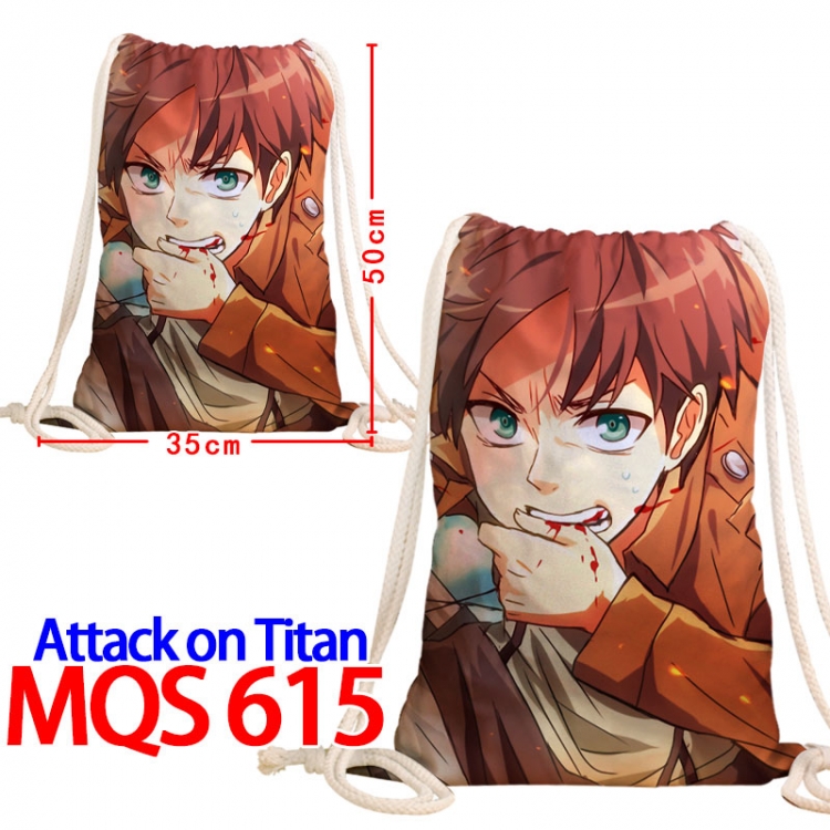 Shingeki no Kyojin Anime Drawstring Bags Bundle Backpack  MQS 615 MQS 615